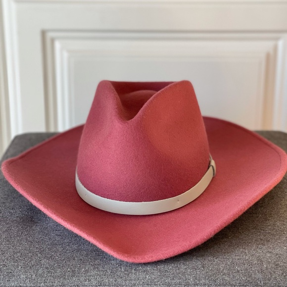 Rag & Bone Ohara Wool Cowboy Hat in Rose - Picture 6 of 8